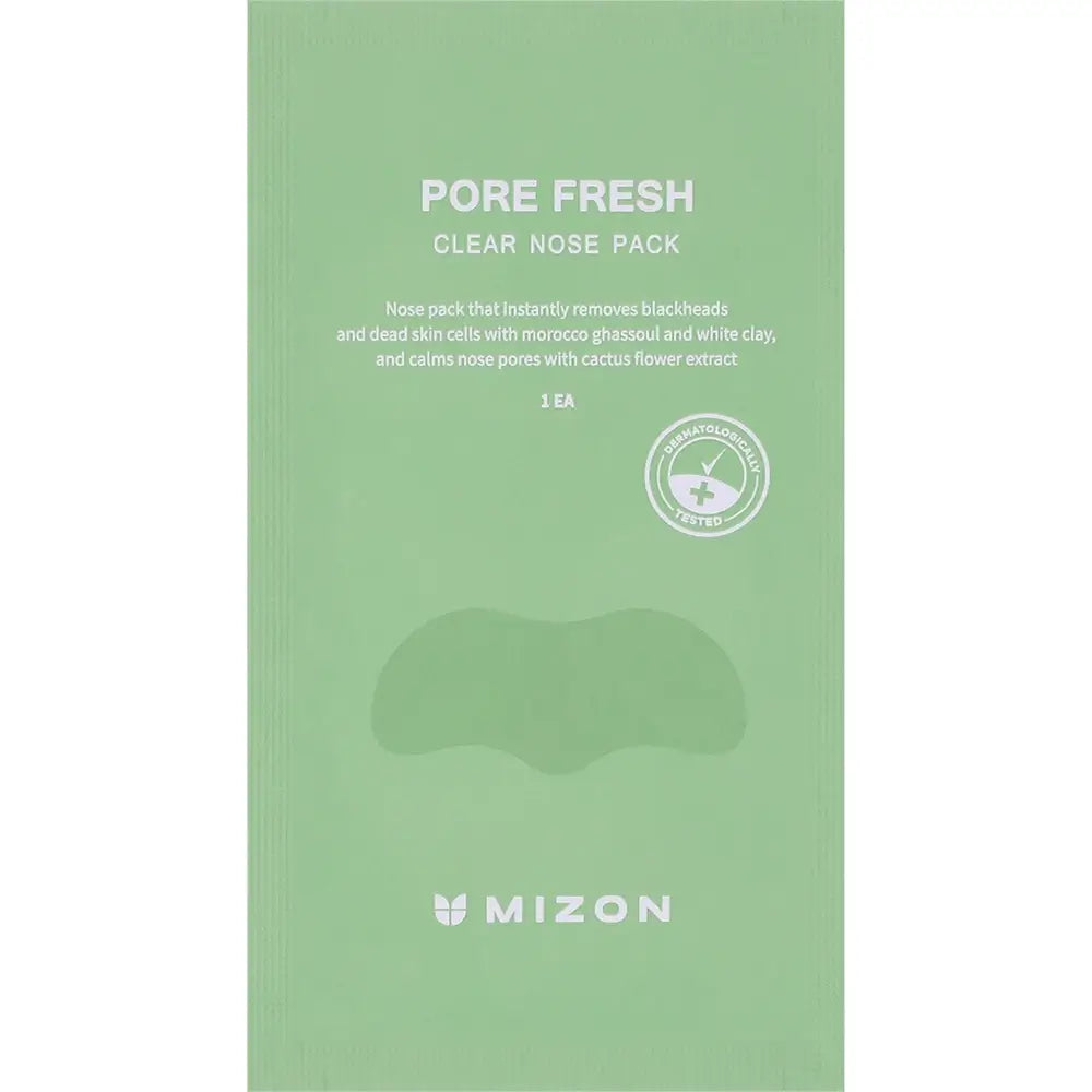 MIZON Pore Fresh Clear Nose Pack - Nasenpflaster zur Entfernung von Mitessern, formuliert mit Ghassoul-Tonerde und Kaktusblütenextrakt, zur Reinigung der Poren und Entfernung von Mitessern im Nasenbereich