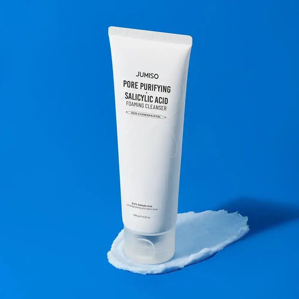 JUMISO Pore-Reinigende Salicylsäure - Reinigungsschaum mit Salicylsäure und Montmorillonit-Tonerde zur Porenreinigung, Reduzierung von Mitessern und überschüssigem Talg - 120 ml