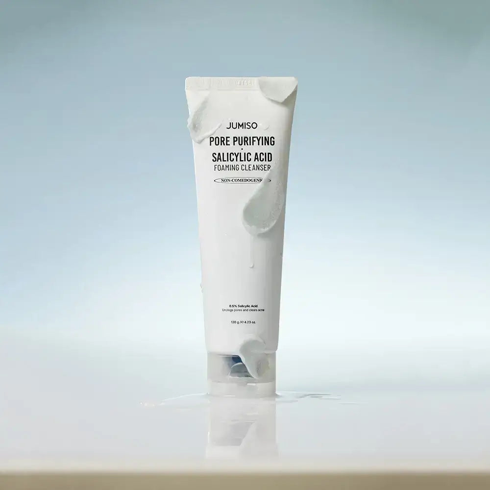 JUMISO Pore-Reinigende Salicylsäure - Reinigungsschaum mit Salicylsäure und Montmorillonit-Tonerde zur Porenreinigung, Reduzierung von Mitessern und überschüssigem Talg - 120 ml