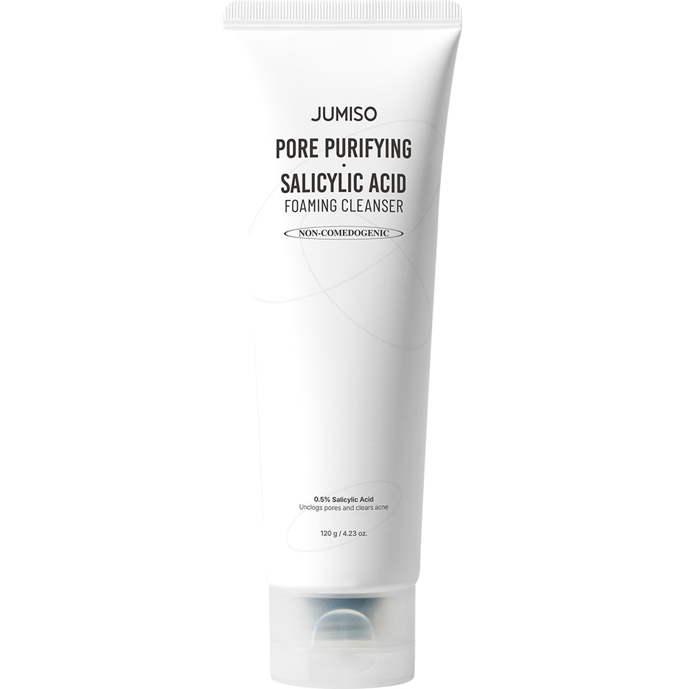 JUMISO Pore-Reinigende Salicylsäure - Reinigungsschaum mit Salicylsäure und Montmorillonit-Tonerde zur Porenreinigung, Reduzierung von Mitessern und überschüssigem Talg - 120 ml