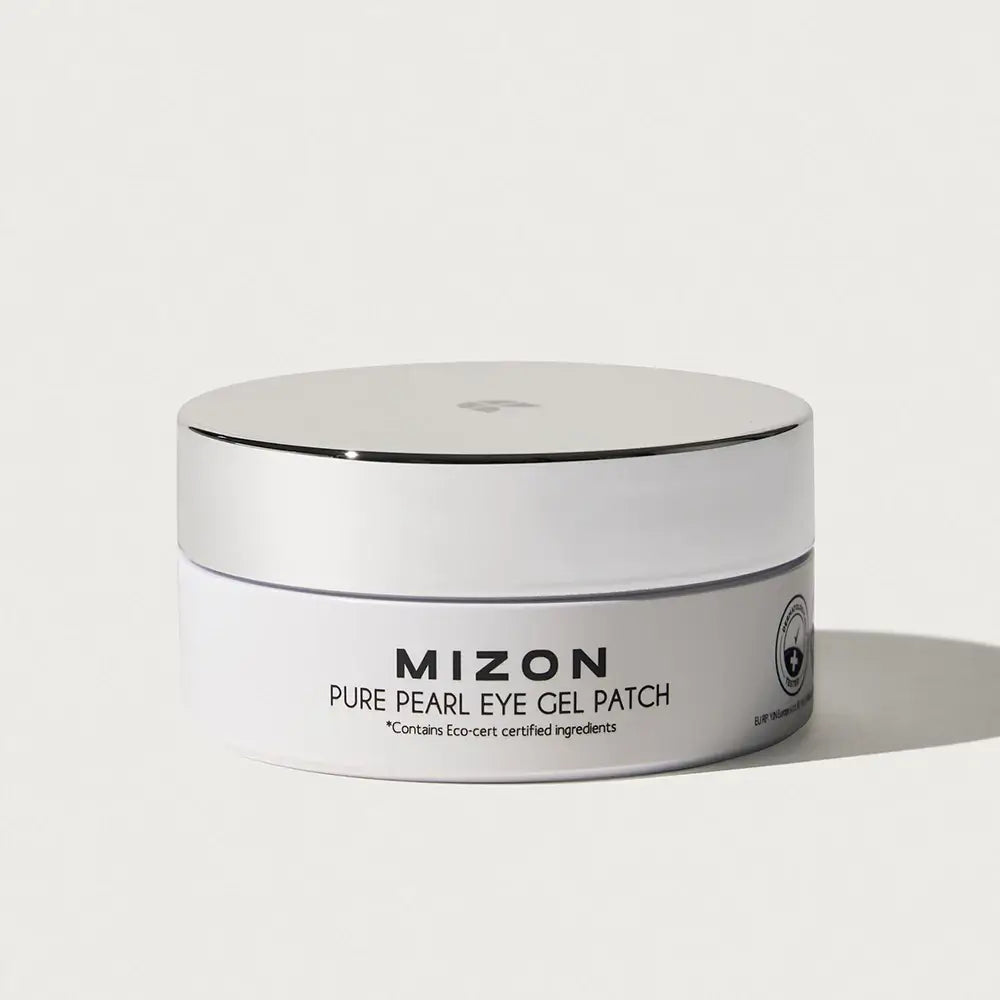 MIZON Pure Pearl Eye Gel - Augenpads mit weißem Perlenextrakt und Niacinamid zur Aufhellung, Hydratation und Straffung der Augenpartie, Reduzierung von Mattheit, feinen Linien und Augenringen - 60 Stück