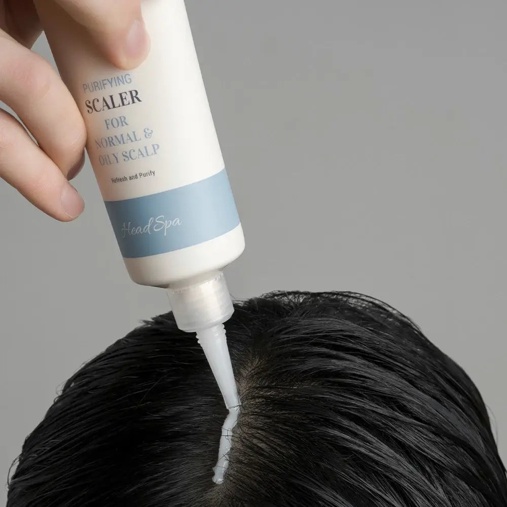 CURLY SHYLL Purifying Scaler Kopfhaut-Peeling - Haarmaske mit AHA und Climbazol zur Kopfhaut-Exfoliation, Entfernung von Ablagerungen und zur Förderung der Durchblutung - 120 g