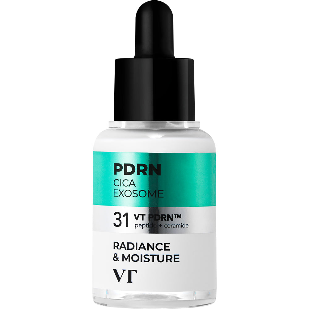 VT COSMETICS PDRN Cica Exosome R5 Straffendes Ampullen-Serum - Feuchtigkeitsspendend und beruhigend, 30 ml