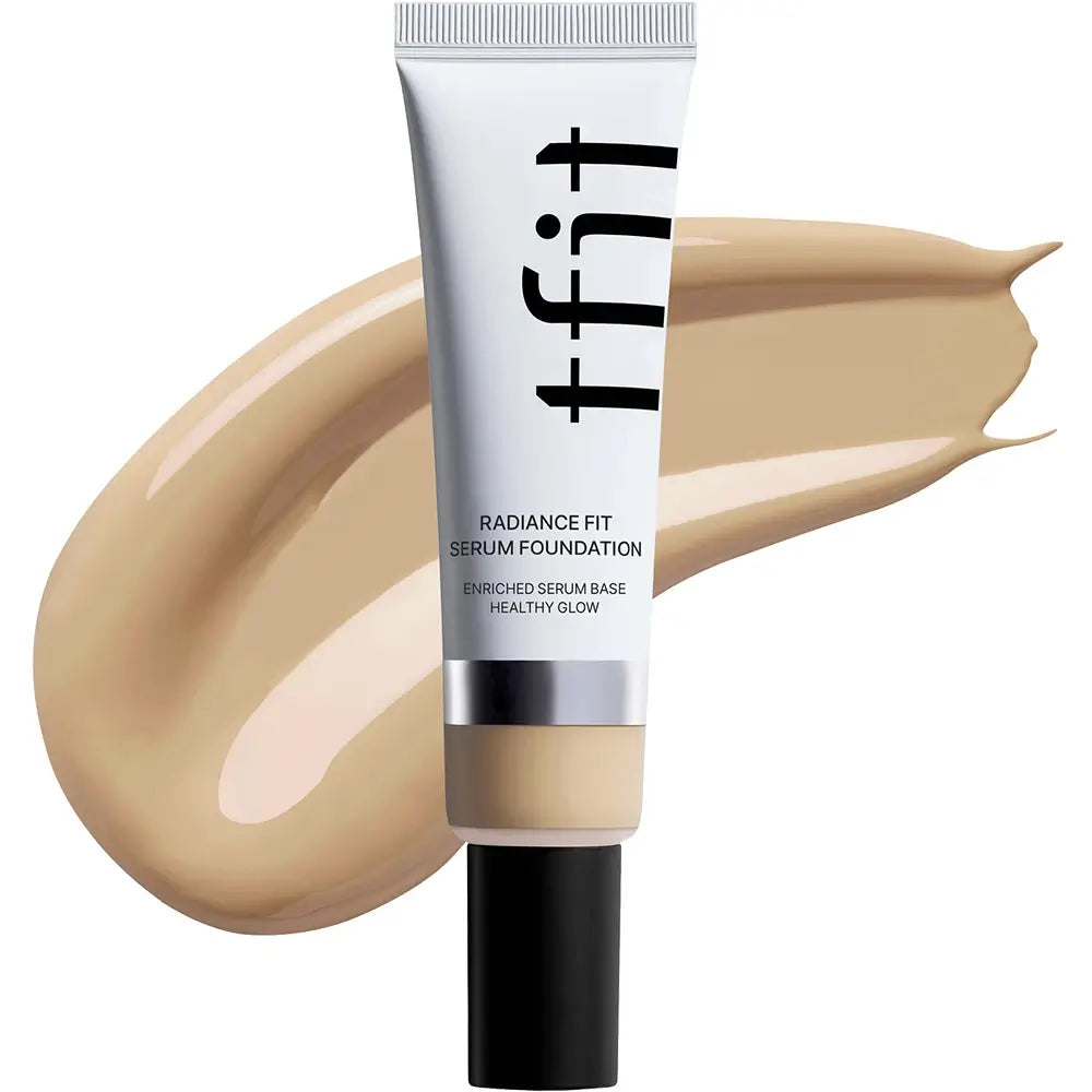 TFIT Radiance Fit Serum-Foundation W02 Mandelbutter - Feuchtigkeit und natürlicher Glanz, 30 ml