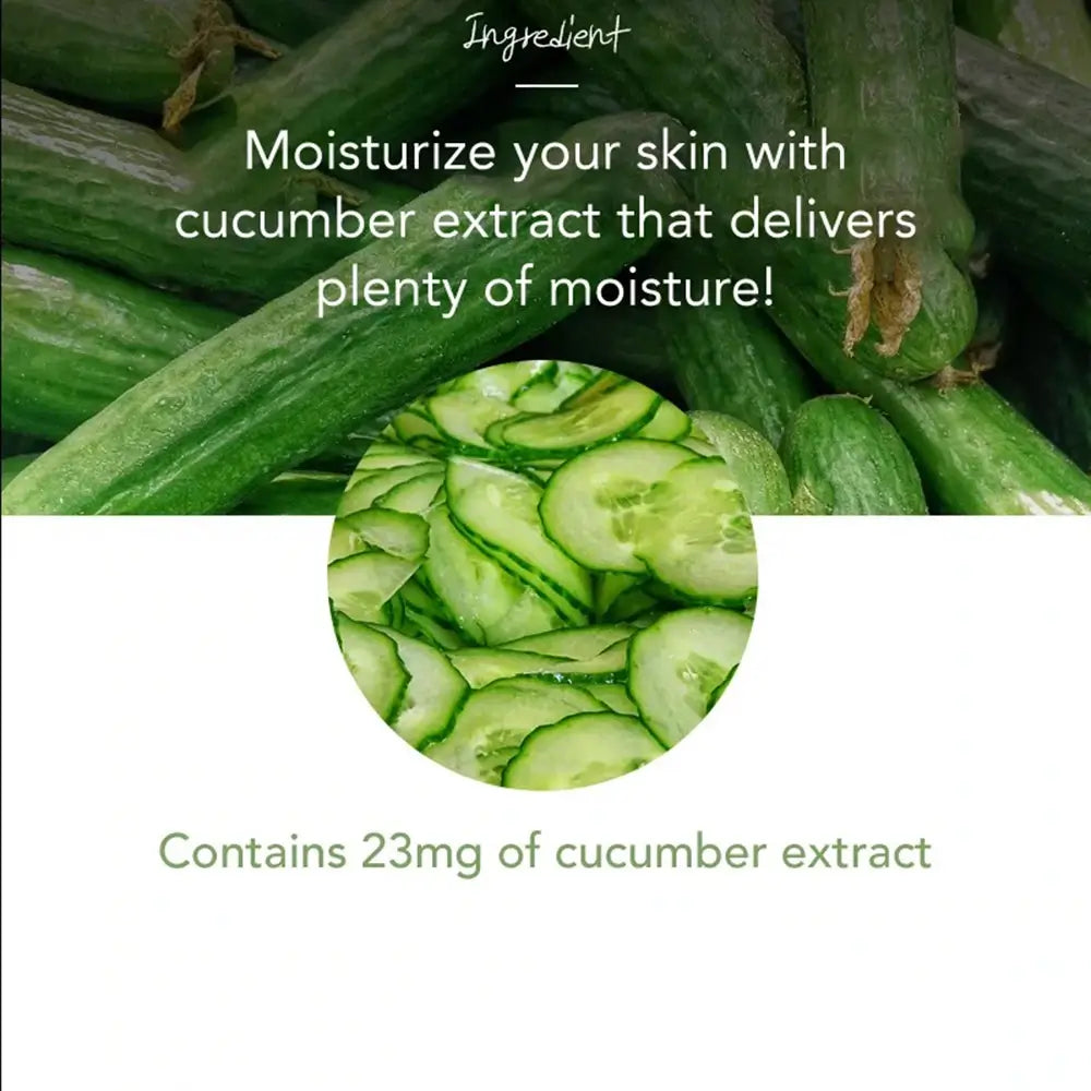 NATURE REPUBLIC Real Nature Gurken-Tuchmaske - Intensive Feuchtigkeit und beruhigender Effekt, 23 g