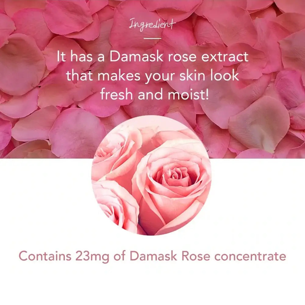 NATURE REPUBLIC Real Nature Rosen-Gesichtsmaske - Intensive Feuchtigkeit und revitalisierende Wirkung, 23 g