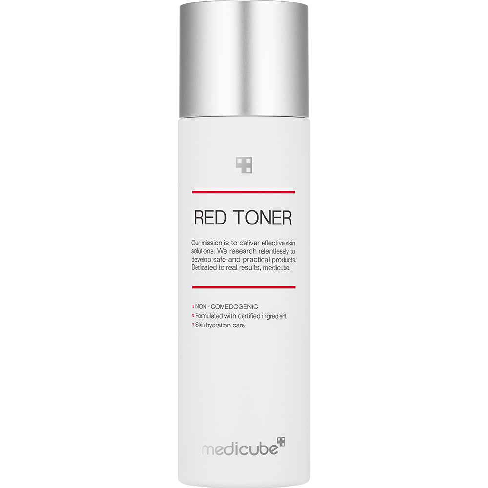 MEDICUBE Red Toner 2.0 - Gesichtstoner mit BHA Salicylsäure und Zink PCA zur sanften Peeling und Talgkontrolle - 100 ml