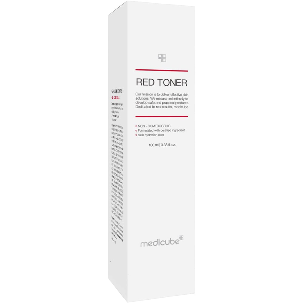 MEDICUBE Red Toner 2.0 - Gesichtstoner mit BHA Salicylsäure und Zink PCA zur sanften Peeling und Talgkontrolle - 100 ml