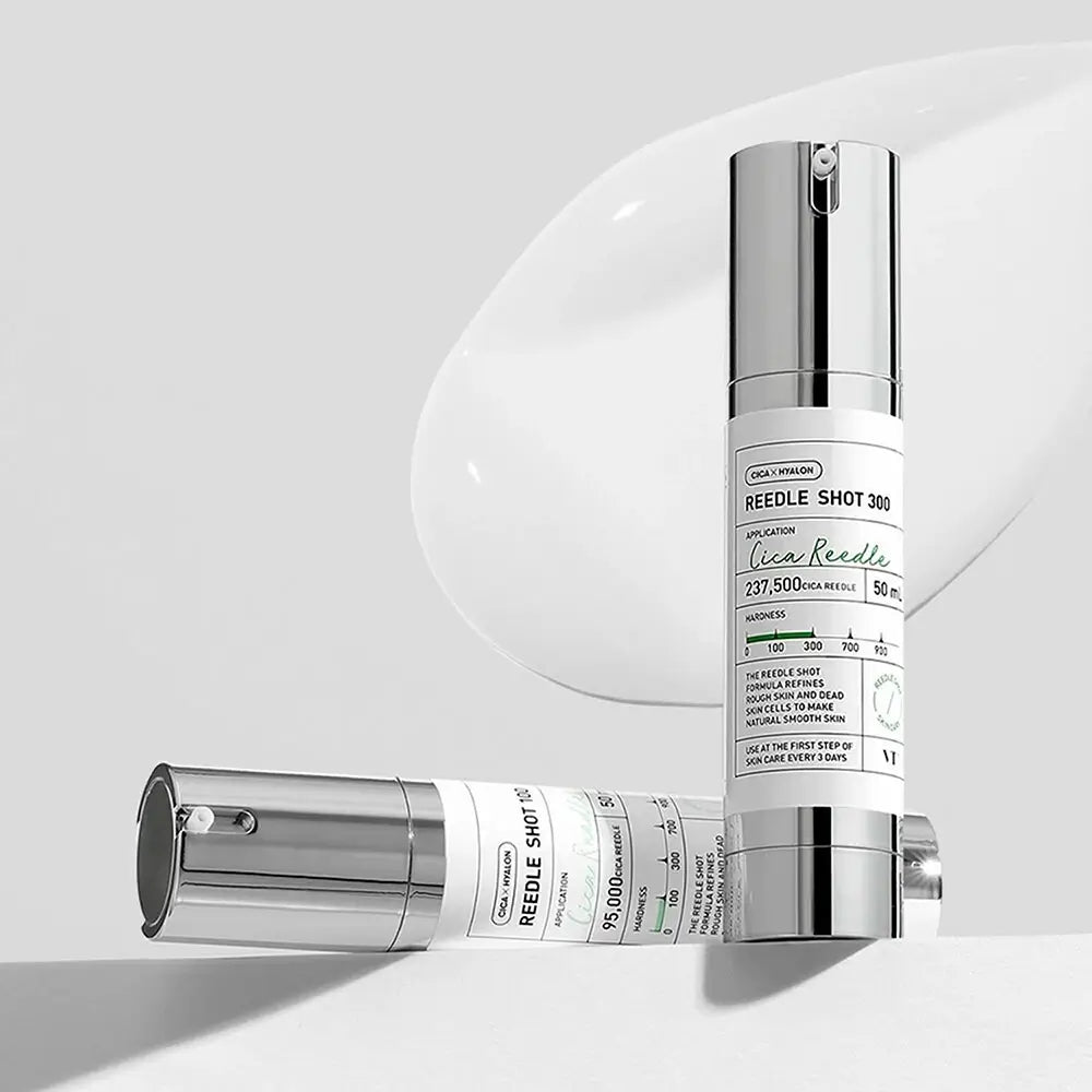 VT COSMETICS Reedle Shot 300 - Gesichtsserum mit Centella Asiatica und Hyaluronsäure zur Verbesserung der Hauttextur - 50 ml