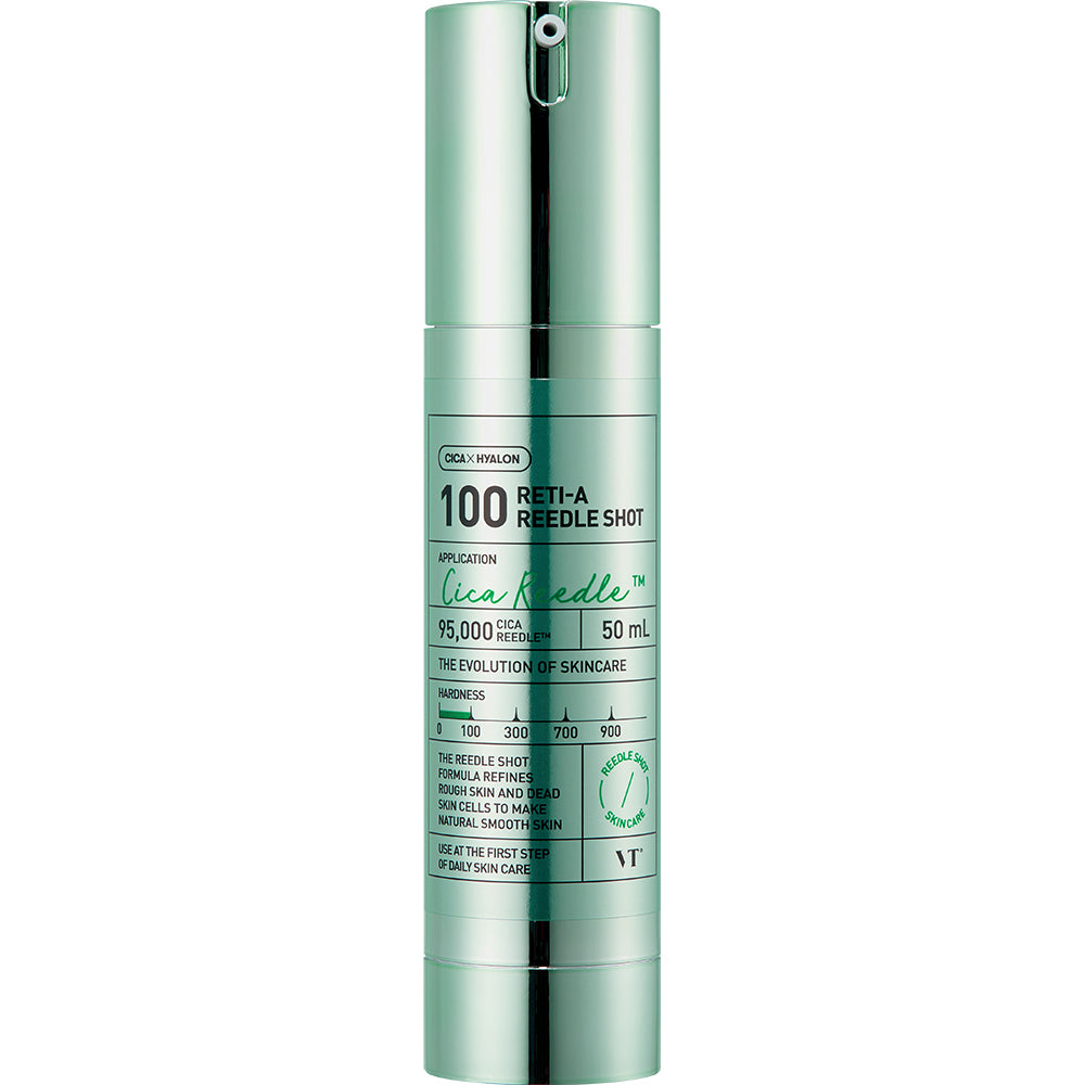 VT COSMETICS Reti-A Reedle Shot 100 - Serum für das Gesicht mit Retinol und Hyaluronsäure, das zur Verfeinerung der Hauttextur und zur Unterstützung der sichtbaren Erneuerung beiträgt - 50 ml