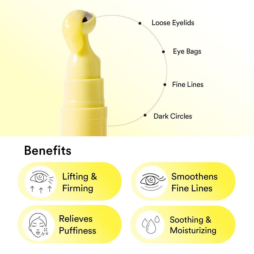 ABIB Retinal Eye Serum Lifting Roller - ser de ochi formulat cu retinal si cafeina, care contribuie la imbunatatirea aspectului zonei delicate din jurul ochilor si la metinerea aspectului odihnit - 15 ml