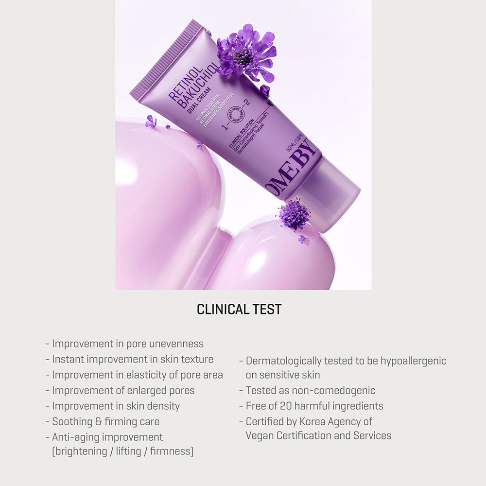 SOME BY MI Retinol Bakuchiol Dual Cream - Gesichtscreme mit Retinol und Bakuchiol für eine sichtbar feinere Textur und ein gleichmäßigeres Hautbild - 50 ml