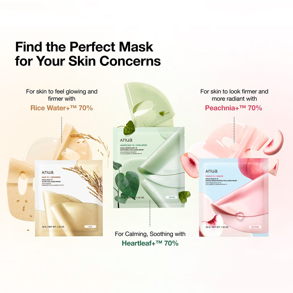 ANUA Reis 70 Kollagen-Maske
