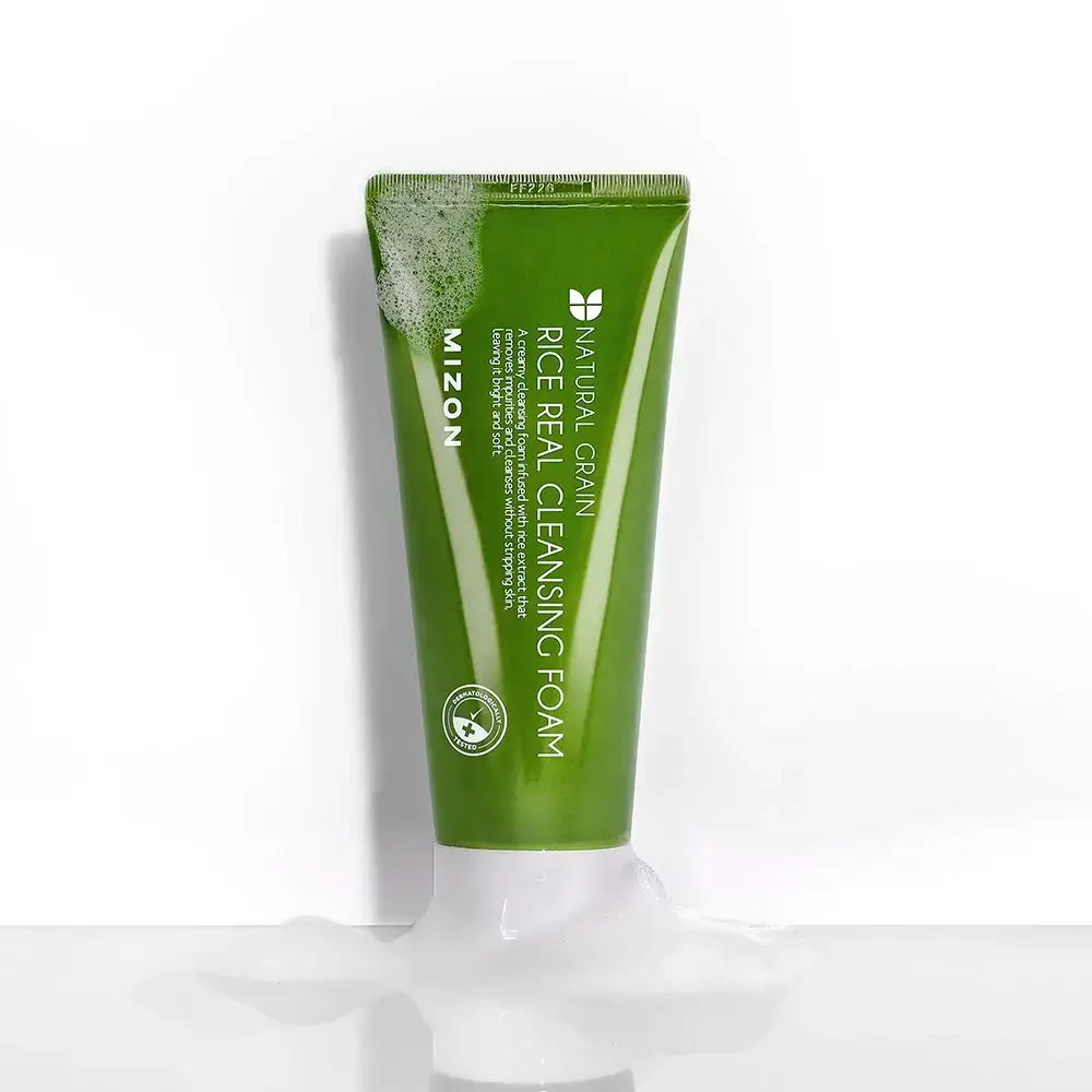 MIZON Rice Real Cleansing Foam - Reinigungsschaum mit Reiskleiepulver und Papaya-Fruchtextrakt - 150 ml