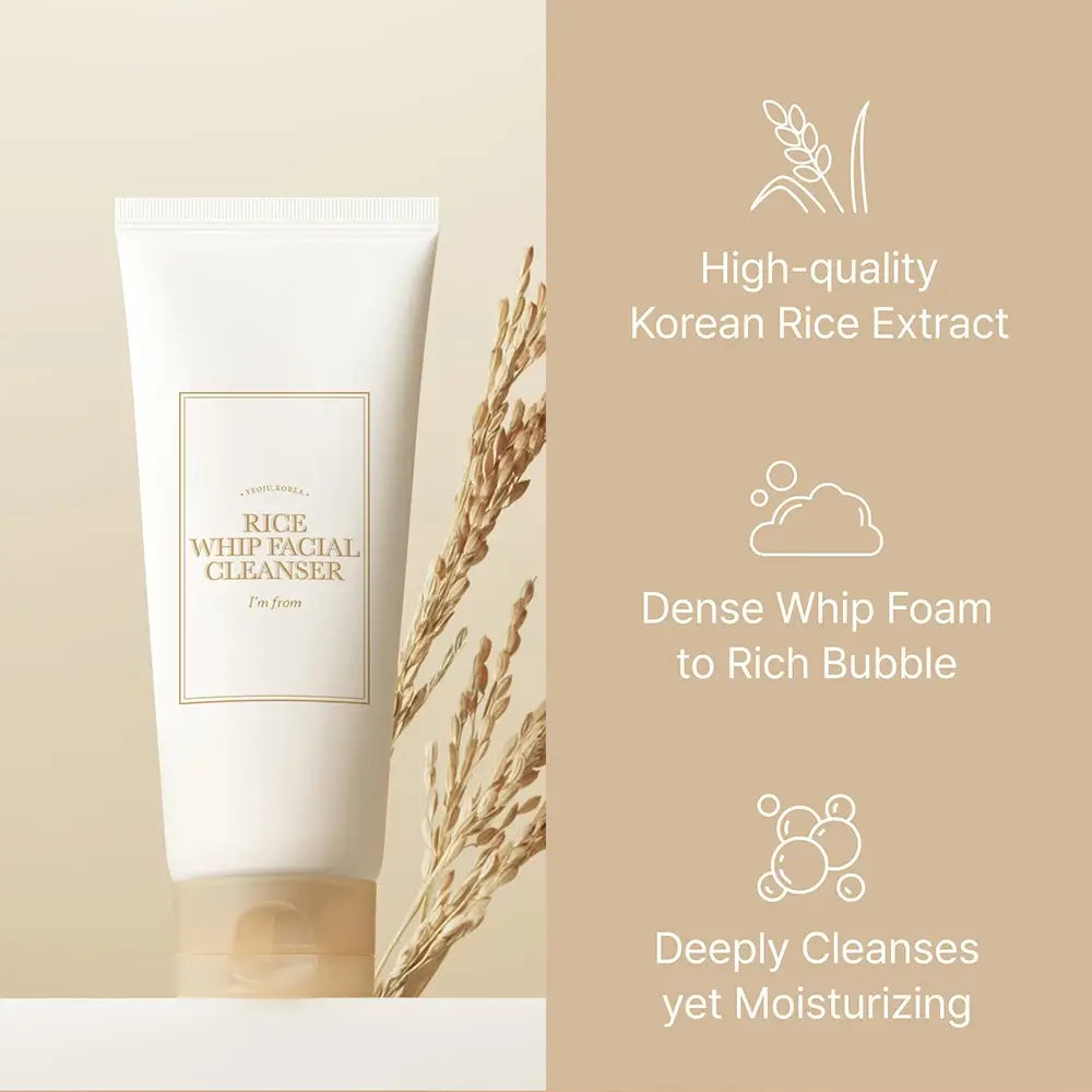 I'm From Reis-Reinigungscreme Aufhellend - Sanftes Peeling und Feuchtigkeit für strahlende Haut, 150 ml