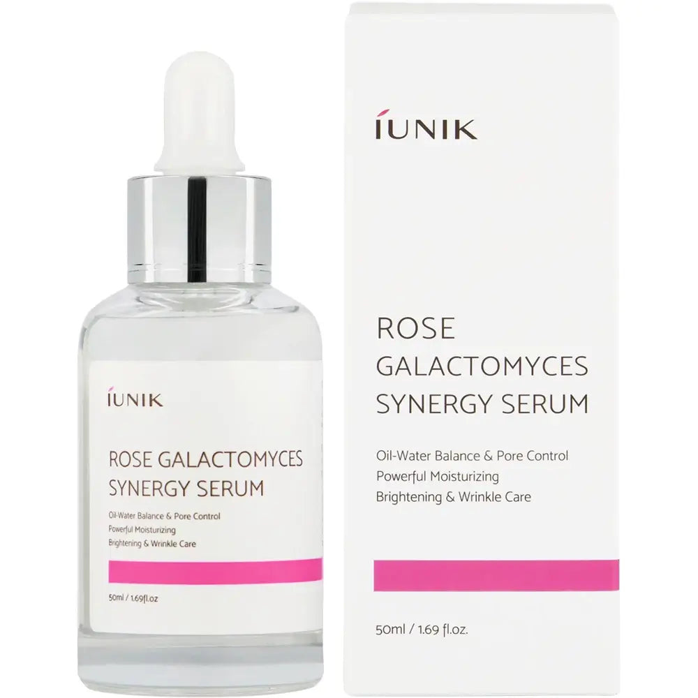 IUNIK Rose Galactomyces Synergy - Gesichtsserum mit fermentiertem Galactomyces-Filtrat und Provence-Rosenwasser, das zur Kontrolle des Sebumgleichgewichts, zur Reduzierung der Porengröße und zur sofortigen Feuchtigkeitsversorgung beiträgt - 5