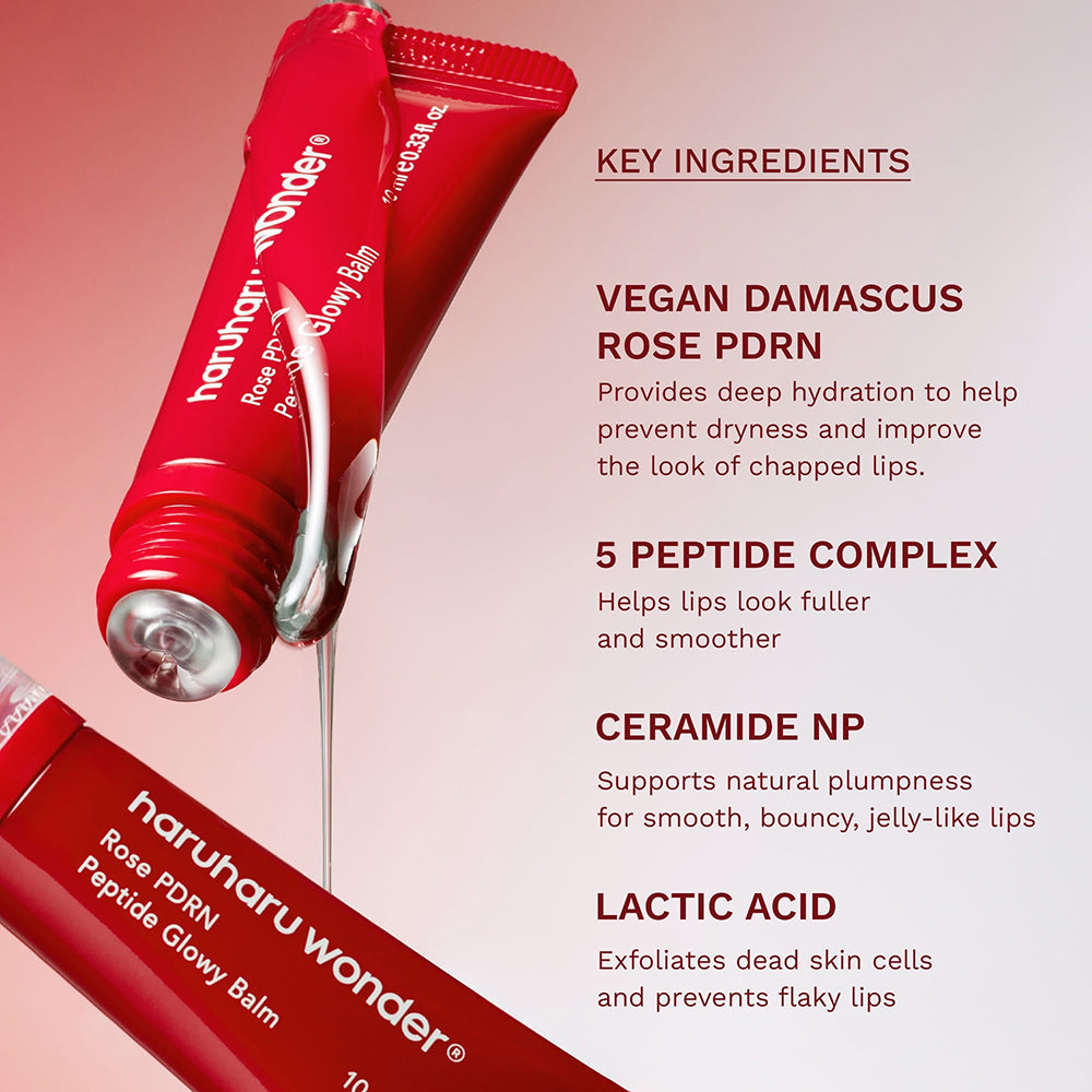 Rose PDRN Peptide Glowy Balm Balsam de buze 10 ml