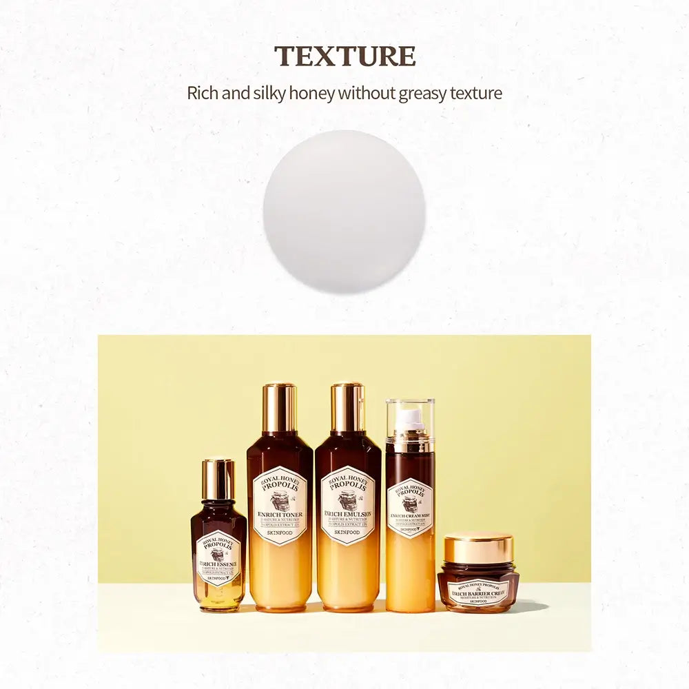 SKINFOOD Royal Honey Propolis Toner - Intensive Feuchtigkeitsspendend & Natürlicher Glanz, 160 ml