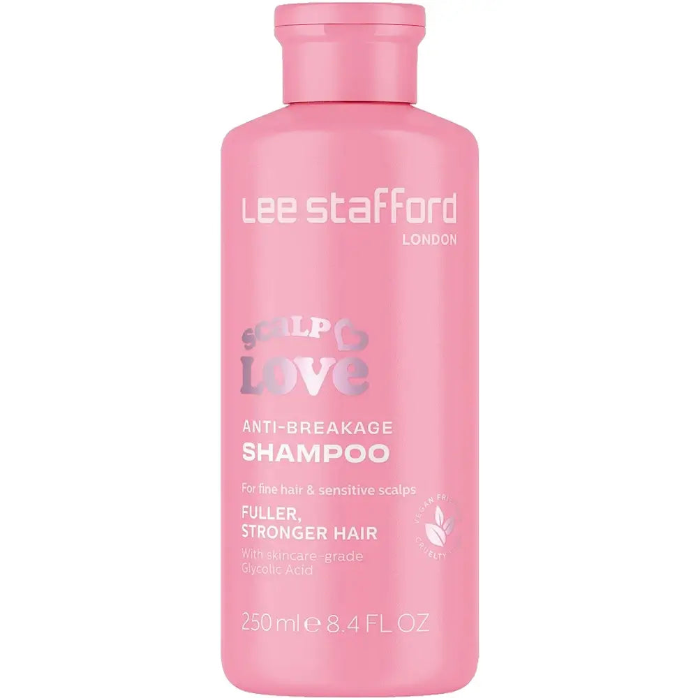 LEE STAFFORD Scalp Love Anti-Breakage Shampoo - Shampoo mit Glykolsäure und Weidenrindenextrakt zur sanften Reinigung und Exfoliation empfindlicher, gereizter Kopfhaut und feinem, zu Haarausfall neigendem Haar - 250 ml
