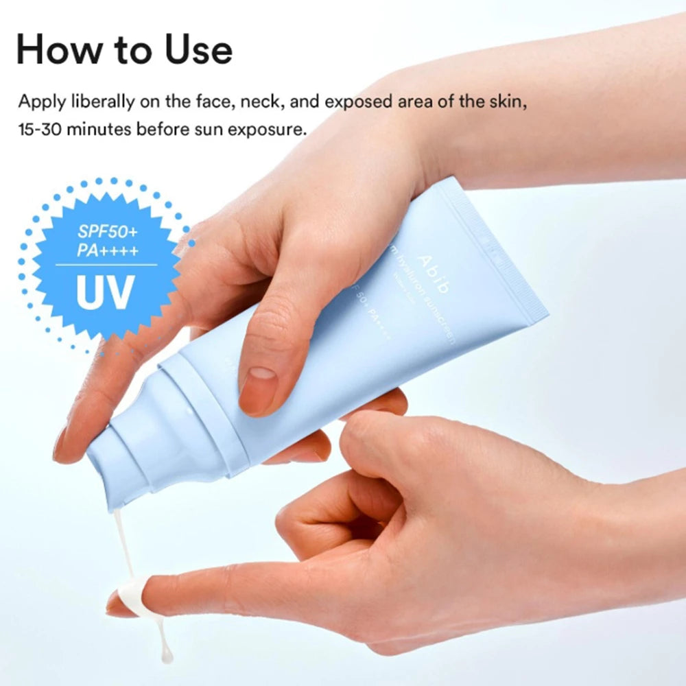 ABIB Sedum Hyaluron Sonnencreme Watery Tube Gesichtscreme - Schutz und Feuchtigkeit, 50 ml