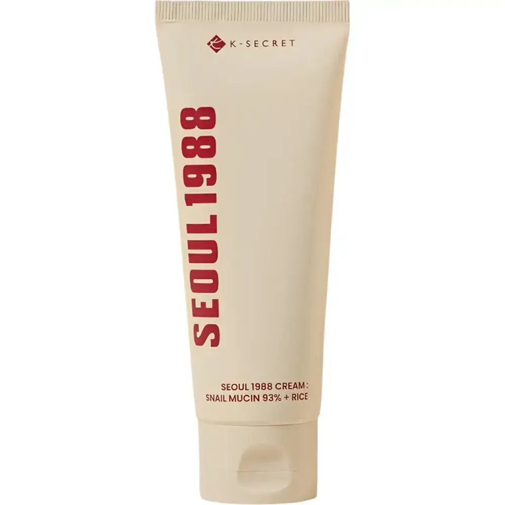 KSECRET Seoul 1988 Creme, Schneckenschleim 93% + Reis - Gesichtscreme mit Schneckenschleim und Reisextrakt, die zur Hautfeuchtigkeit und zur Aufrechterhaltung der natürlichen Barriere beiträgt - 100 ml