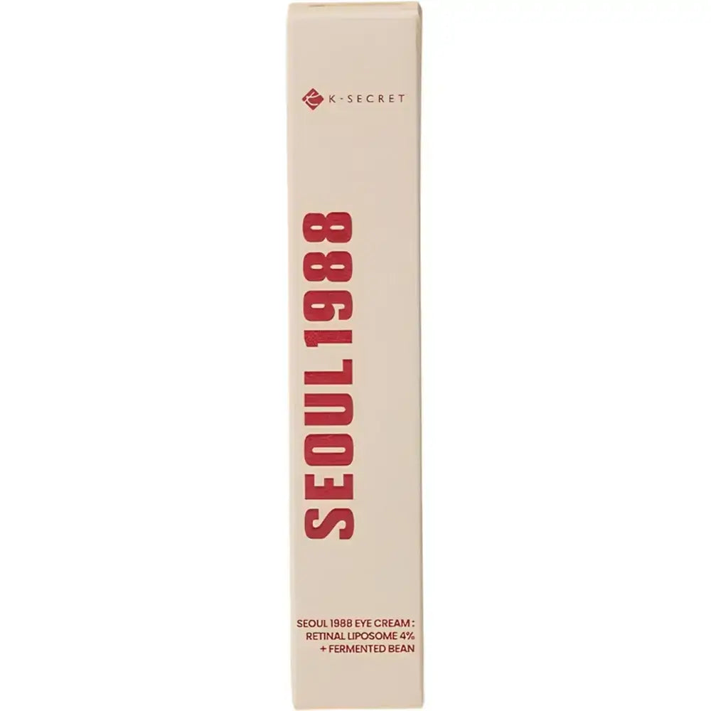 KSECRET Seoul 1988 Augencreme, Retinal-Liposom 4% + fermentierte Bohne Augencreme - Falten und Pigmentierung, 30 ml