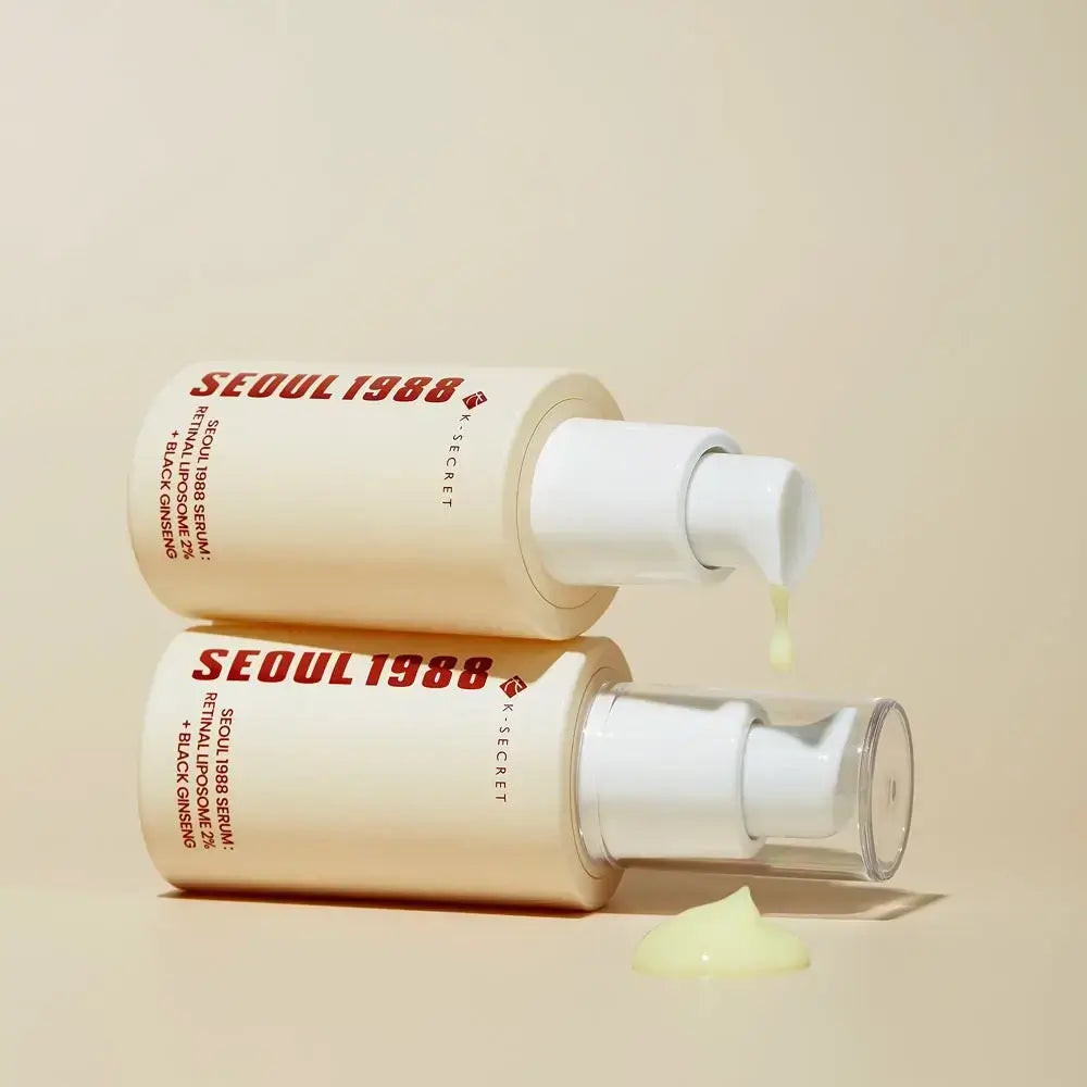 KSECRET Seoul 1988 Serum Retinal Liposom 2% + Schwarzer Ginseng - Serum für Leuchtkraft und Festigkeit, 30 ml