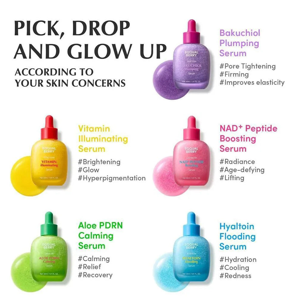 EQQUALBERRY Serum Minis Discovery Kit, 5 x 10 ml