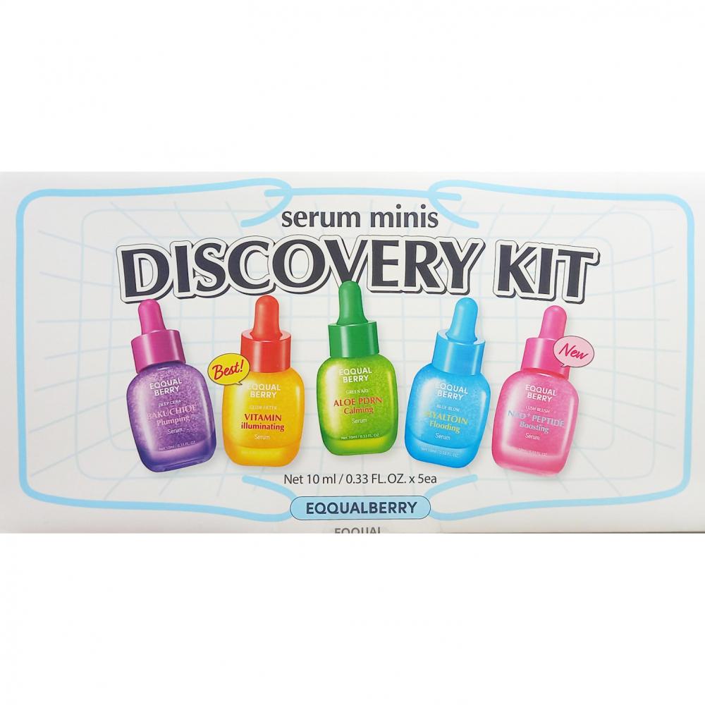 EQQUALBERRY Serum Minis Discovery Kit, 5 x 10 ml
