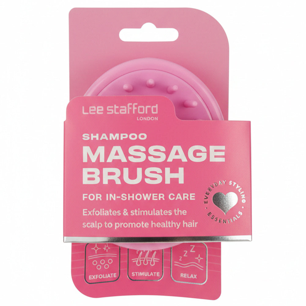 LEE STAFFORD Shampoo Massage Bürste - weiche Silikonborsten für sanftes Peeling und Shampoo-Reinigung