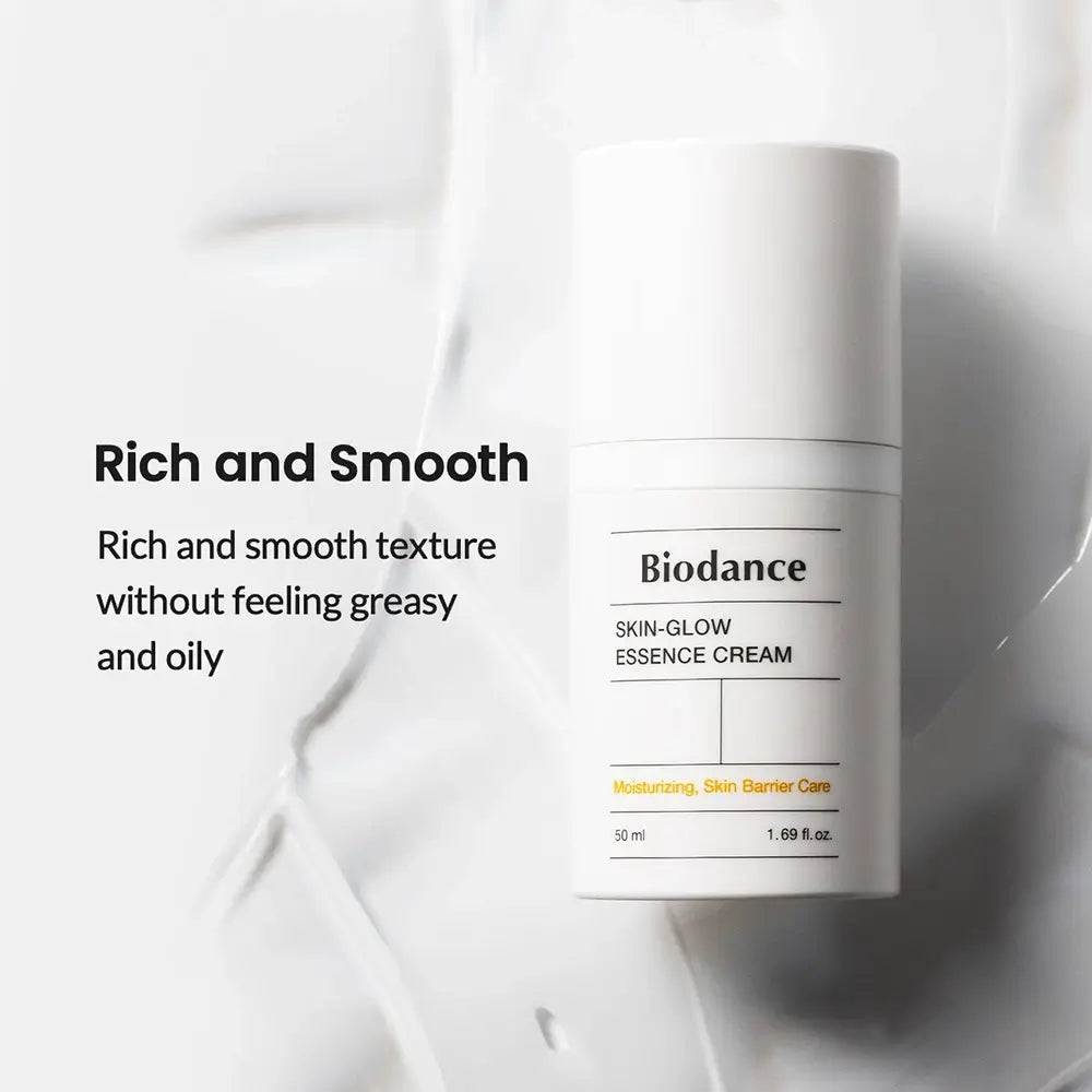 BIODANCE Skin Glow Essence Feuchtigkeitscreme mit Ceramiden - Intensive Feuchtigkeit und Glas-Haut-Effekt, 50 ml