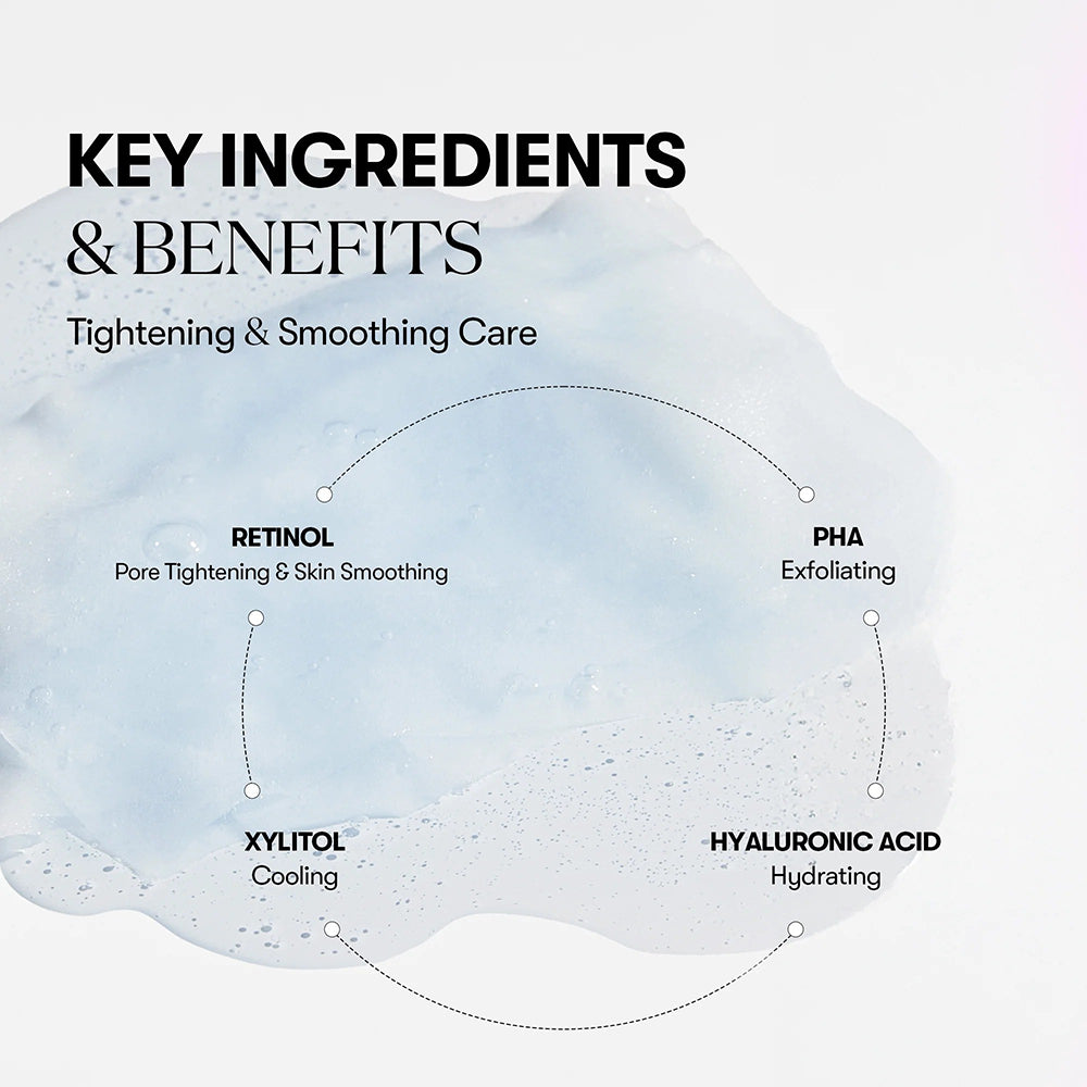 VT COSMETICS Skin Pack Sheet Mask Retinol - Gesichtsmaske mit Retinol und Hyaluronsäure für Feuchtigkeit und Hautkomfort - 100 Stück