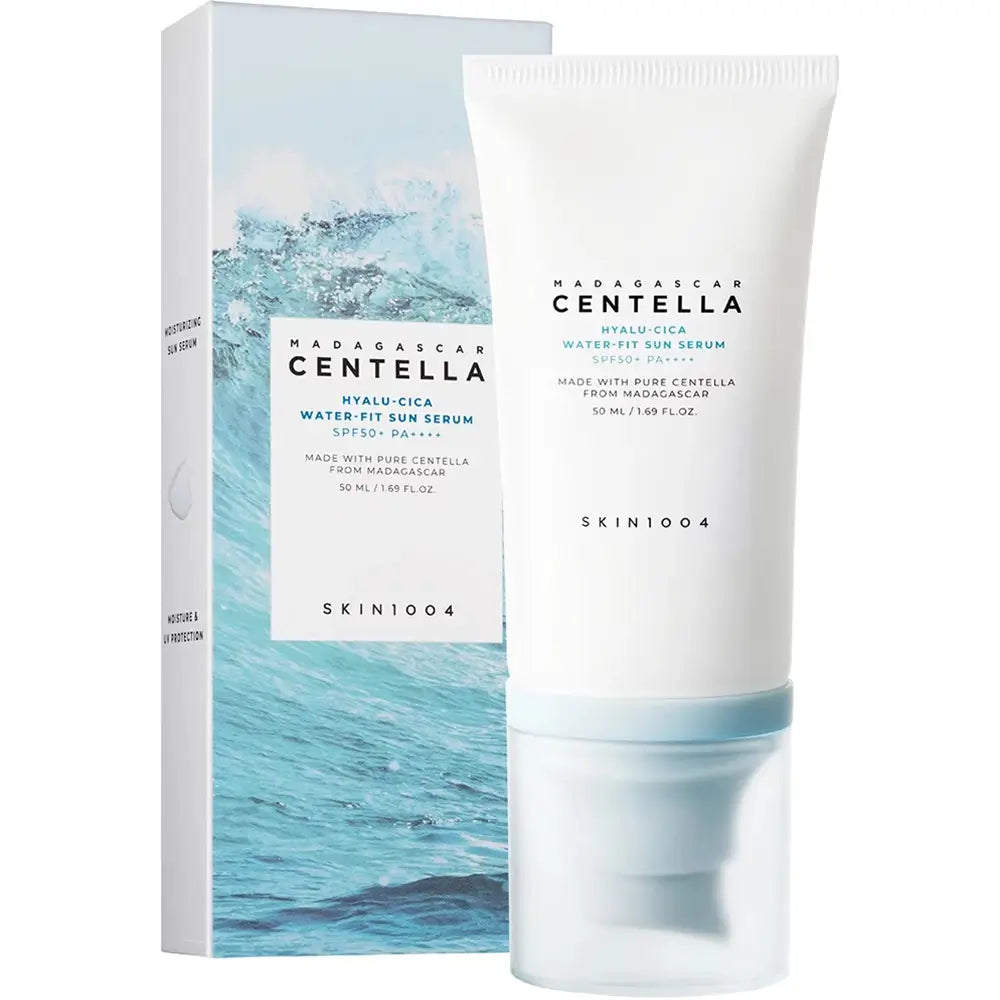 Verpackung des SKIN1004 Hyalu-Cica Water-Fit Sun Serums
