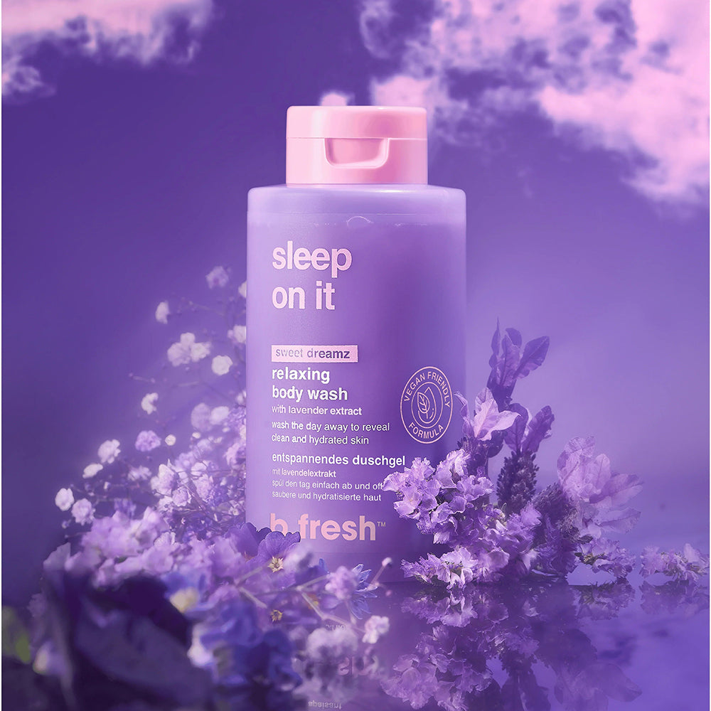 B.fresh Sleep On It - Duschgel mit Hyaluronsäure und Lavendel zur Hydratisierung und Pflege der Haut - 473 ml