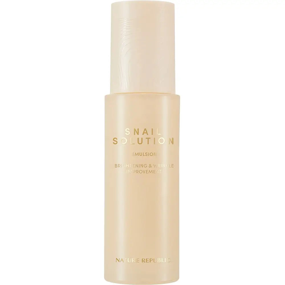 NATURE REPUBLIC Snail Solution Gesichts-Emulsion - Intensive Feuchtigkeit und Regeneration mit Schneckensekret, 120 ml