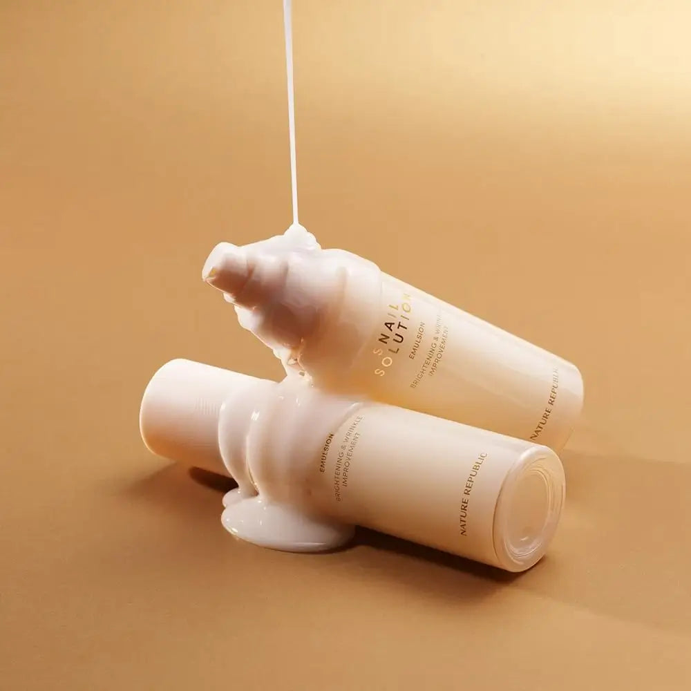 NATURE REPUBLIC Snail Solution Gesichts-Emulsion - Intensive Feuchtigkeit und Regeneration mit Schneckensekret, 120 ml