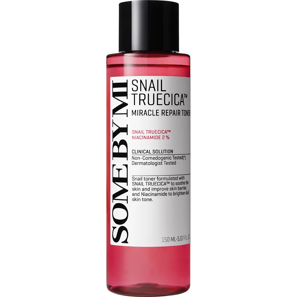 SOME BY MI Snail Truecica Miracle Repair - Gesichtstoner formuliert mit schwarzem Schneckenschleimextrakt und 2% Niacinamid, zur Hauttonausgleichung und Aufrechterhaltung des Hautgleichgewichts - 150 ml