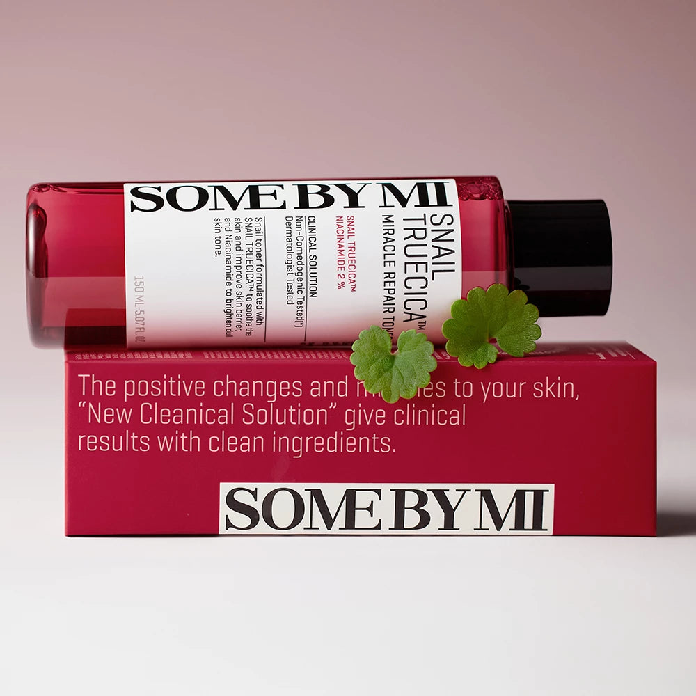SOME BY MI Snail Truecica Miracle Repair - Gesichtstoner formuliert mit schwarzem Schneckenschleimextrakt und 2% Niacinamid, zur Hauttonausgleichung und Aufrechterhaltung des Hautgleichgewichts - 150 ml