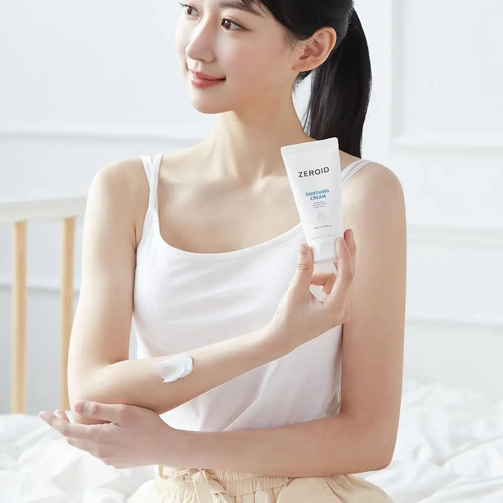 ZEROID Beruhigende Körpercreme - Intensive Reparatur und Feuchtigkeit für empfindliche und trockene Haut