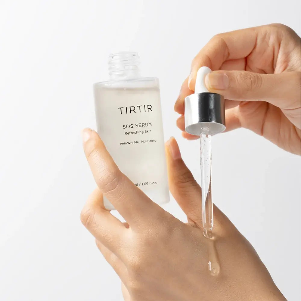 TIRTIR SOS Serum - ser de fata formulat cu acid poliglutamic si extract de hamamelis, care contribuie la hidratarea pielii si la calmarea iritatiilor - 50 ml