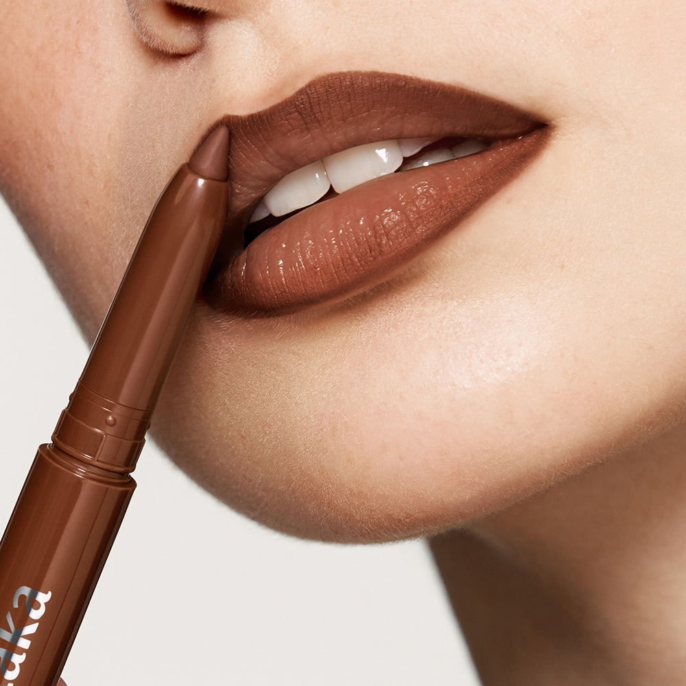 LAKA Stain Lippenkonturenstift - Lippenkonturenstift zum Konturieren und Definieren der Lippen sowie zum Ausfüllen der Lippen, mit cremiger Textur, einfach aufzutragen und zu verblenden - 07 Espresso Temper