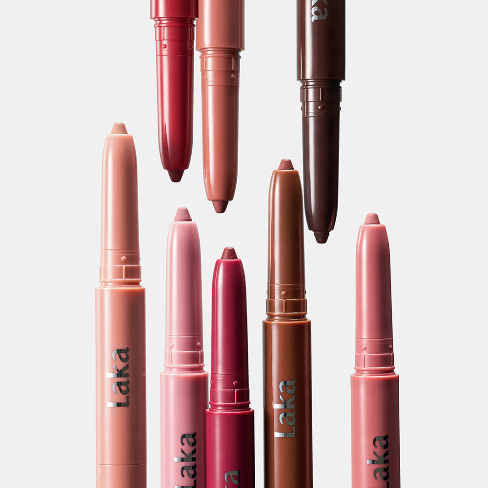 LAKA Stain Lip Liner - Lippenkonturenstift zum Konturieren und Definieren der Lippen sowie zum Vervollständigen des Lippen-Make-ups mit Farbe - 08 Burnt Brown