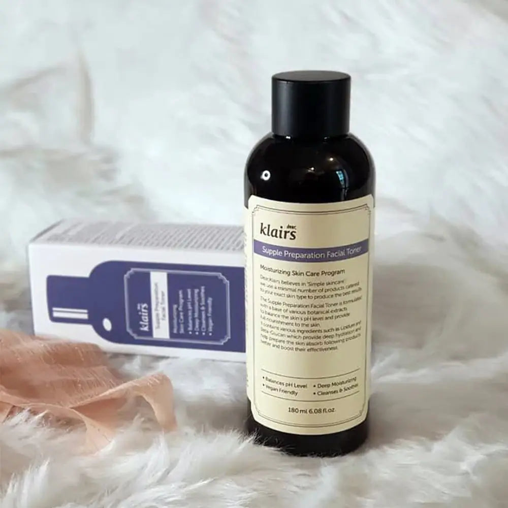 Dear Klairs Supple Preparation Toner Gesichtswasser - Intensive Feuchtigkeit und Beruhigung, 180 ml