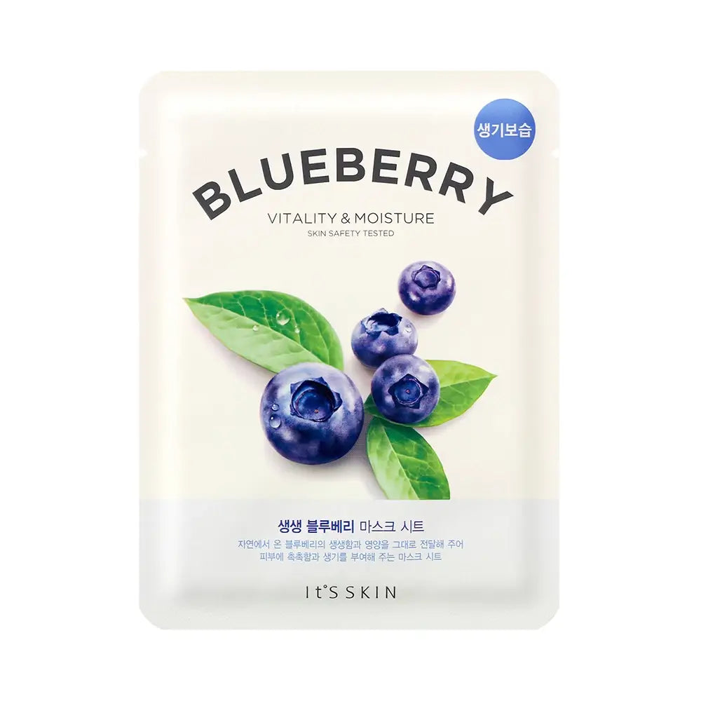 IT'S SKIN Die frische Blaubeere - Gesichtsmaske mit Blaubeerextrakt und Antioxidantien für Feuchtigkeit und revitalisiertes Aussehen - 21 g