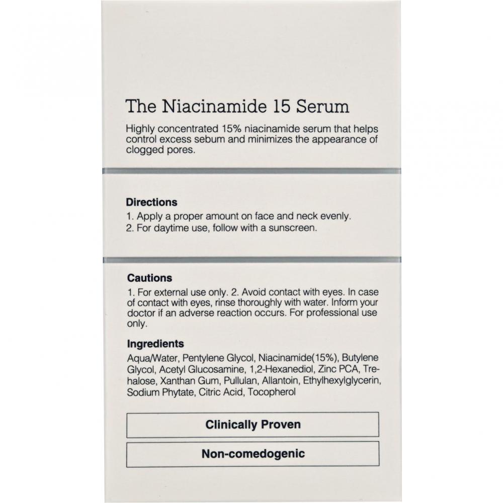 Das Niacinamid 15 Serum Gesichtsserum 20 ml