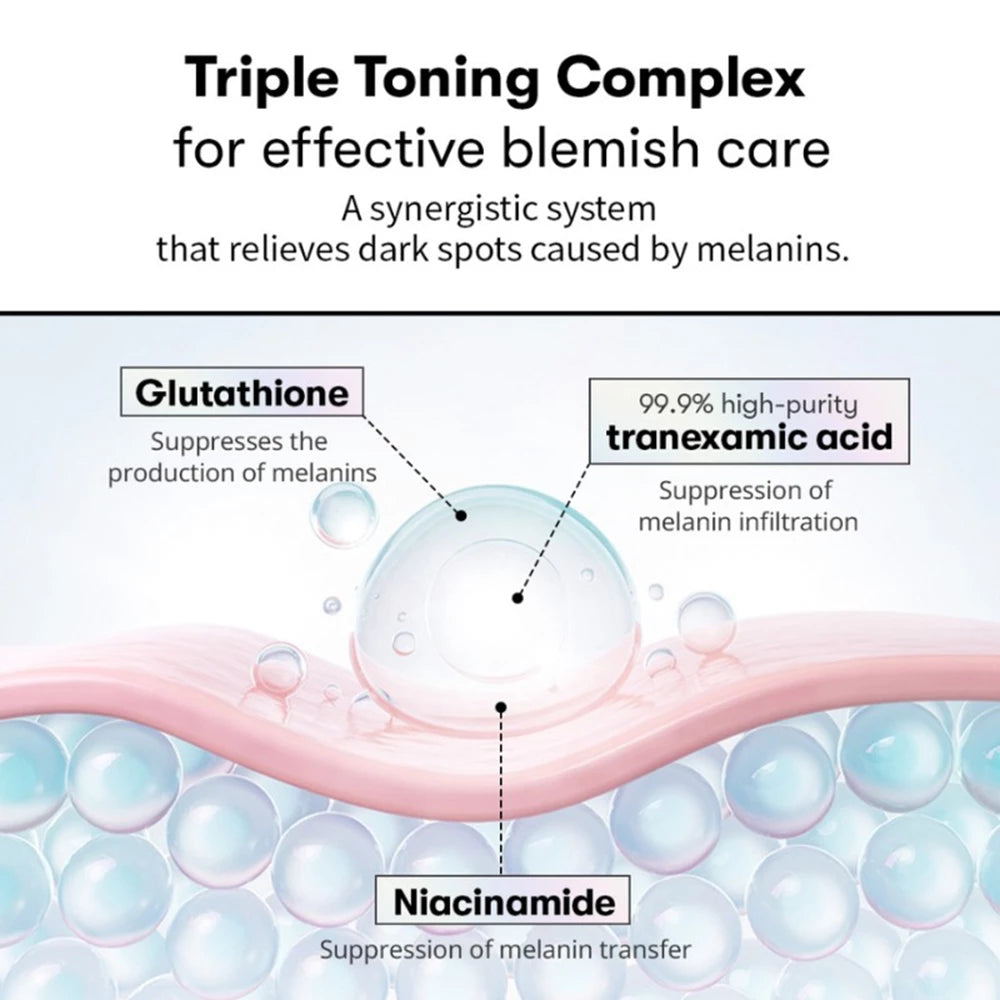 VT COSMETICS TX-Toning Tagesmaske - Maske mit Niacinamid und Tranexamsäure für einen ebenmäßigen und strahlenden Teint - 30 Stück