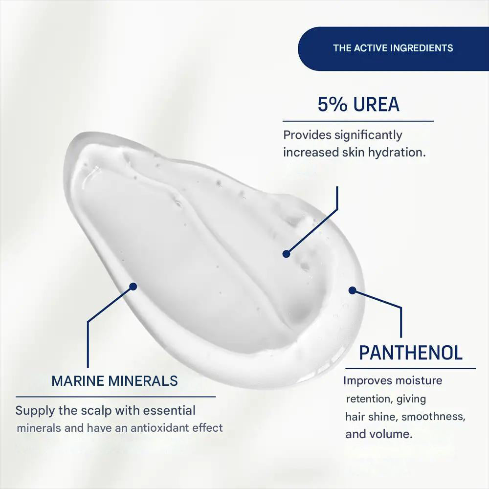 EUBOS Urea Intensivpflege 5% Urea Shampoo - Feuchtigkeit und Reinigung, 200 ml