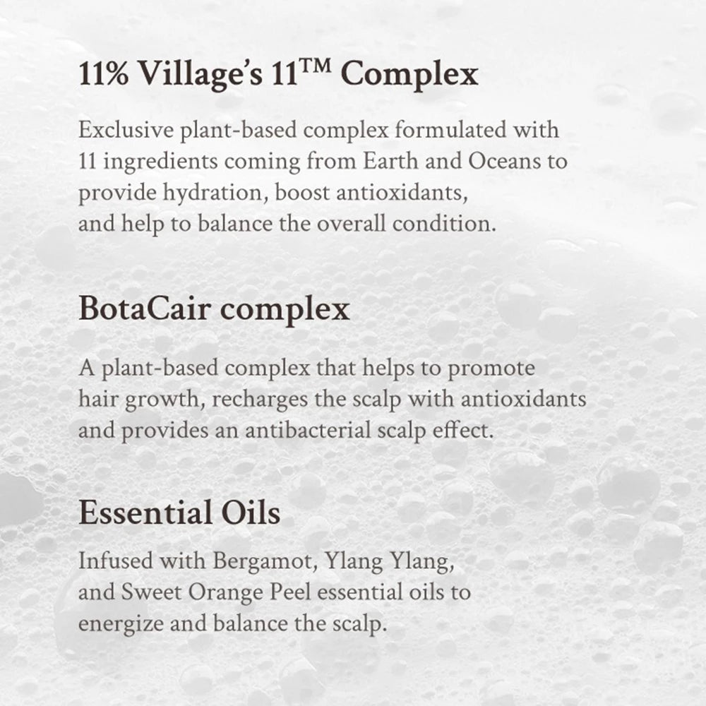 VILLAGE 11 FACTORY Veganes Deep Balance Kopfhaut-Shampoo - 300 g
