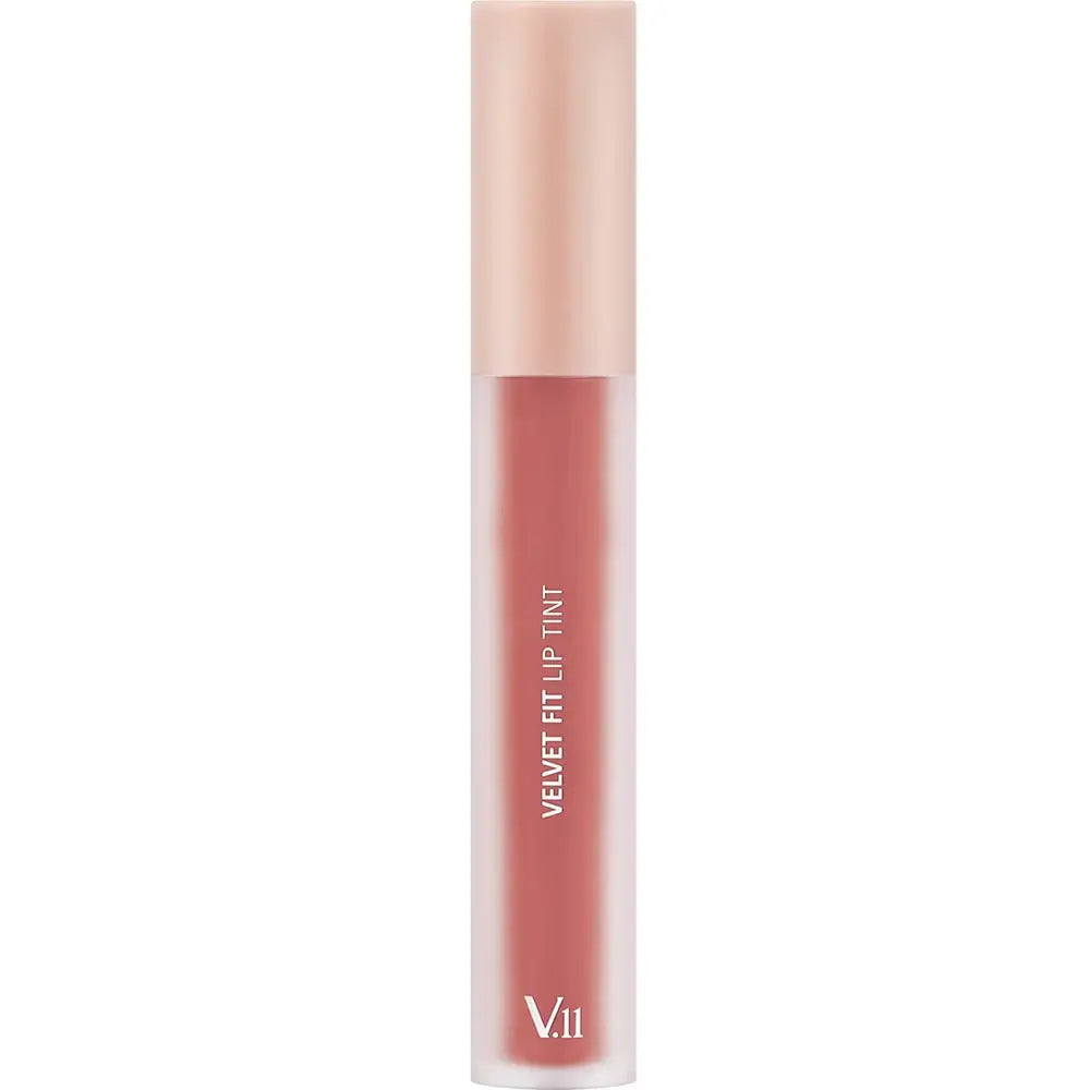 VILLAGE 11 FACTORY Velvet Fit Lip Tint - ruj lichid formulat cu acid hialuronic, care contribuie la hidratarea buzelor si la mentinerea confortului - 4.7 gr - neutral beige
