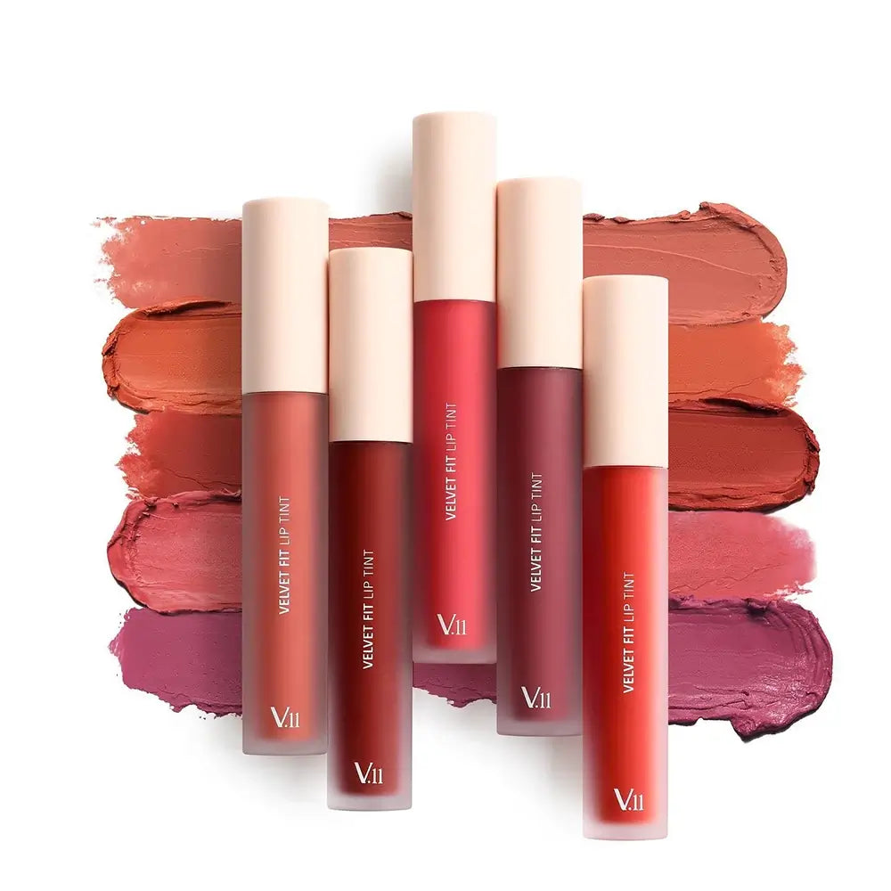 VILLAGE 11 FACTORY Velvet Fit Lip Tint - ruj lichid formulat cu acid hialuronic, care contribuie la hidratarea buzelor si la mentinerea confortului - 4.7 gr - neutral beige